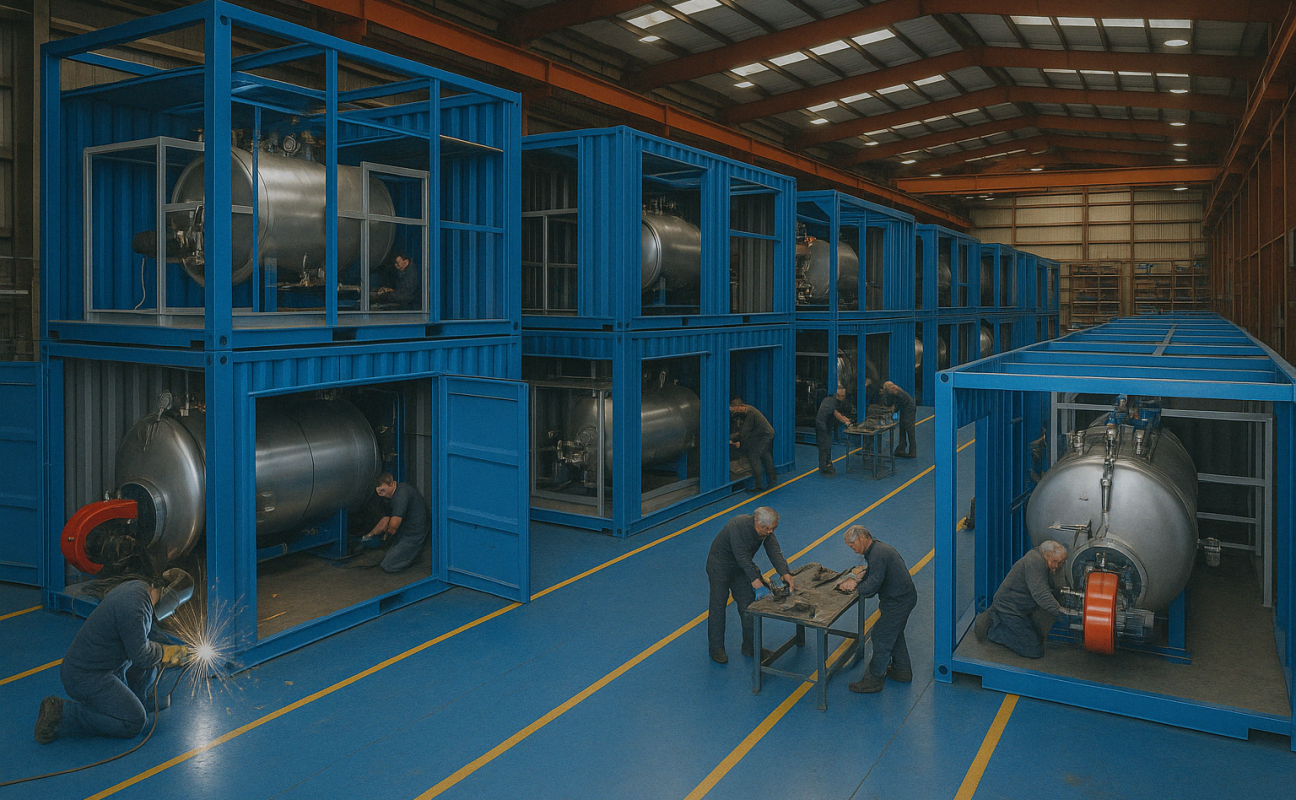 VKS Alquiler Calderas · Alquiler / Renting de Calderas Industriales en Container / Contenedor en Lleida